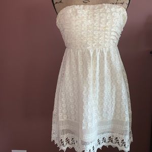 Lace Strapless Dress